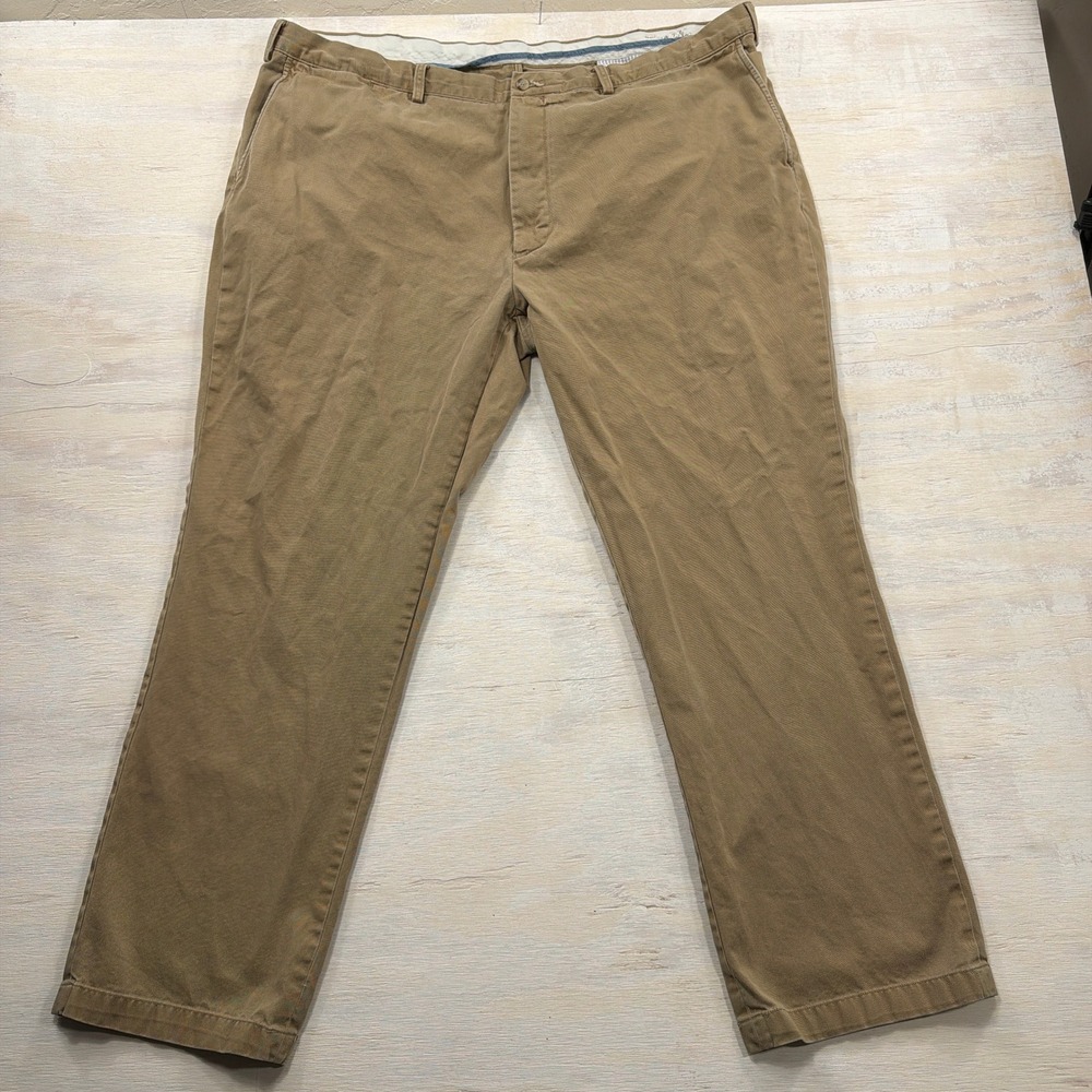 Polo Ralph Lauren Chino Pants Classic Fit 46x30 Straight Leg Khaki Tan Mens